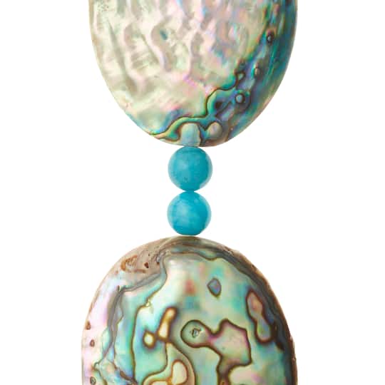 12 Packs: 2 ct. (24 total) Multicolor Abalone Nugget Beads by Bead Landing&#x2122;